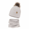 Iný Zimná čiapka MERINO s huňatým brmbolcom a nákrčníkom Veľkosť: UNI
