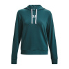 Dámske Tričko s dlhým rukávom UNDER ARMOUR RIVAL TERRY HOODIE 1369855-716 – Zelená
