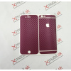 Karbónová fólia pre iPhone 6 Plus, 6S Plus komplet Bordová