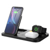 Interlook WD-04 | Dokovacia stanica pre Apple iPhone AirPods Watch | 15W bezdrôtová nabíjačka pre telefón a slúchadlá | Cestovná verzia