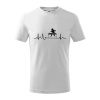 EKG stolný tenis - Tričko detské bavlnené - 158 cm/12 rokov ( Biela )