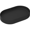 HANSGROHE Xuniva Evo U elipsovitá umývadlová misa bez otvoru, bez prepadu, 650 x 400 mm, matná čierna, 60325670