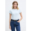 Tommy Hilfiger basic tričko dámske bavlnené WW0WW48702 modrá L