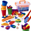 Kamienky kreatívne farebné montessori puzzle (Kamienky kreatívne farebné montessori puzzle)
