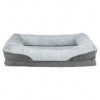 Vital Bed LINO, ortopedický obdélníkový pelech, šedá/světlešedá 110 x 75 cm