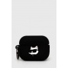 Puzdro na airpod Karl Lagerfeld AirPods Pro 2 čierna farba, KLAP2RUNCHK ONE SIZE