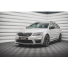 Maxton Design spoiler pod přední nárazník ver.4 pro Škoda Octavia RS Mk3, černý lesklý plast ABS