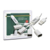 4-portový USB 2.0 mini hub DIGITUS Slim Spider, strieborny DA-70216