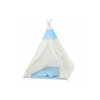 Springos Teepee stan pre deti Svetlo modrý s hviezdami