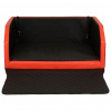 Ochranný poťah pre psa 2v1 s matracom do auta eko koža 90x55 black red