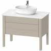 DURAVIT Luv stojaca skrinka pod umývadlo, pod dosku, 2 zásuvky, 938 x 570 x 743 mm, taupe matná lakovaná, LU956906060