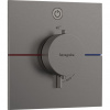 Hansgrohe ShowerSelect Comfort E Jednopáková termostatická batéria, brúsený čierny chróm 15571340