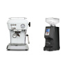 Ascaso Dream ONE, Cloud White + Eureka Atom 60, black