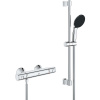 GROHE Precision Start nástenný sprchový termostat, ručná sprcha 1jet EcoJoy priemer 110 mm, 62 cm sprchová tyč, jazdec a sprchová hadica 175 cm, chróm, 34597001