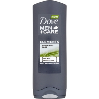 Dove Sprchový gel na tělo a tvář Elements Men+Care, 400 ml