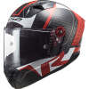 LS2 FF805 THUNDER C RACING1 GL.RED WHITE 2XL