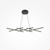 MAYTONI MOD244PL-L50BK Závesné LED svietidlo HALO 230V, 40W, 3000K-4000K, 800lm, CRI80, IP20, čierna