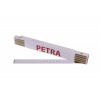 Levior Meter skladací 2m PETRA (PROFI, biely, drevo)