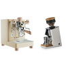 Lelit Bianca PL162T V3, gold + Eureka Mignon Single Dose, White & Oak