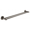 Grohe Essentials - Dvojramenný držiak na uteráky, kefovaný tmavý grafit 40802AL1