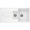 Blanco Zia 6 S, silgranitový drez 1000x500x190 mm, 1,5-komorový, biela, BLA-514742