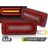 Tuning-tec Zadné svetlá LED BAR ČERVENÉ BIELY pasujú na MERCEDES W463 G-CLASS 90-18