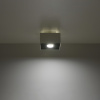 Sollux Lighting Stropné svietidlo Mono 1, 1x biele/čierne kovové tienidlo