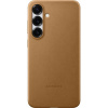 Samsung Kindsuit Case kryt z vegánskej kože Galaxy S25 zlatý EF-VS931PFEGWW