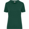 DAIBER JN 1801 / Dámske elastické tričko z bio bavlny - dark green XXL