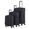 Cestovné kufre set 3ks Travelite CHIOS S, M, L 80040-01 184 L čierna