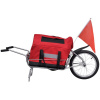 Nákladný vozík za bicykel s jednými kolesom a úložnou taškou-ForU-90621