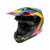 Prilba FORMULA CP, FLY RACING - USA (šedá/černá/duhová) Veľkosť: L