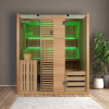 HOME DELUXE Tradičná sauna OMAHA - 180 x 150 cm pre 4 osoby
