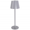 Toolight Toolight, dotyková LED nočná stolná lampa 5W, 3 farby svetla, USB napájanie, APP1369-T GREY, šedá, OSW-08631