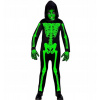 Kostým zelená kostra kostlivec detský 158