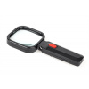 Lupa 3x zoom so svetlom ZM8080B, 4xLED, 80x80mm, 2x AA