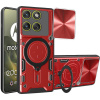 Techsuit - CamGuard Pro kryt s ochranou fotoaparátu pre Motorola Edge 70 – červený