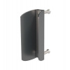 LOCINOX® 3006PC Hliníkové madlo pre krídlové brány,farba RAL9005 , materiál: hliník, 163x75x30mm