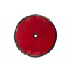Odrazka červená pr. 80 s otvorom - výpredaj