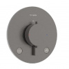 Hansgrohe Ecostat Comfort S - Termostatická batéria pod omietku, na 2 spotrebiče, kefovaný čierny chróm 33718340