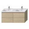 JIKA MIO 126,6 x 44,8 x 58,8cm skrinka pod dvojumývadlo závesná, jaseň, H40J7184013421