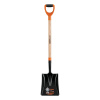 Lopata rovná 240 mm - TRUPER PCY-PL; T-2000; 120 cm; drevená rukoväť s držadlom D