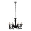 Luxera MOZART závesný stropný luster čierny/chrómový 8xE14 62103