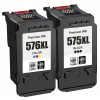 XL ATRAMENTY pre Canon PG 575 + CL 576 PIXMA TR 4750i TR 4755i TS 3550i TS 3750i