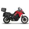 SHAD Kompletná sada sedlových brašní SHAD TERRA TR40 adventure a hliníkového vrchného kufra SHAD TERRA BLACK 48L vrátane montážnej sady SHAD DUCATI MULTISTRADA 950 / 1200 / 1260