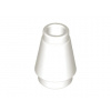 4589b White Cone 1 x 1 with Top Groove (Bílý kužel 1 x 1 s horní drážkou)