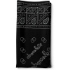 šatka CHOCOLATE BANDANA Black/White 52 x 52 cm