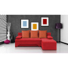 Signal Rozkladacia rohová sedačka VALERIE Červená Oranžová