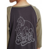 dámske tričko BURTON CARATUNK RAGLAN Phantom/Martini Olive S