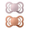 Bibs cumlíky kaučuk 2 ks Supreme 6-18 mesiacov Pink-plum-peach